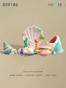 Ocean Themed Coral Shell Aquarium Decor