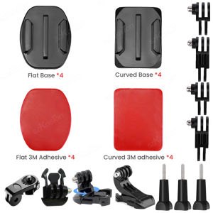 Miếng Dán Gắn Kết Cho Camera Hành Trình GoPro Insta360 DJI SJCAM - Giá Đỡ Cong Phẳng Tương Thích Với Các Model 13 12 11 10 X5 X4