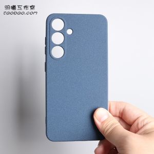 Mens And Womens Silicone Phone Case for Samsung S24 Anti Fingerprint Matte Protection Simple Design Eco Friendly