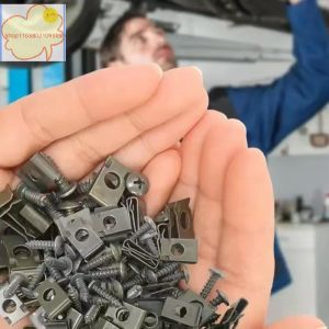 【HT】【HT】20/30/40/50/100 Sets Motorcycle Body Screw Flower Body Bolt With Clip Fairings Screw Nut Part Motorcycle Accessories