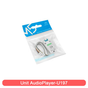 M5Stack | M5Stack AudioPlayer MP3 Module - N9301 Audio Decoder Chip 3.5mm Jack 32GB microSD UART for Arduino/STEM/Smart Home