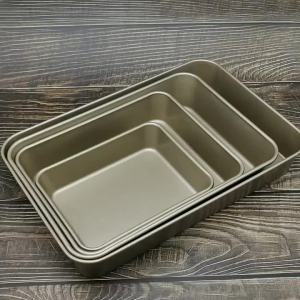 Nonstick Bakeware Rectangular Cake Pan Multipurpose Quick Release Cake Bread Toast Baking Pan
