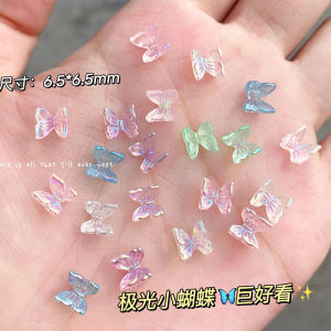 Trang Trí Móng Nhung Hoa Bướm Trong Suốt 3D Mới Nổi Tiếng Trên Internet Dùng Tại Các Cửa Hàng Làm Đẹp Móng Thủ Công Mỹ Phẩm