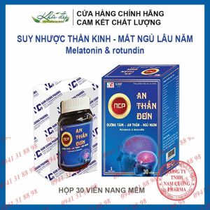 Viên AN THẦN ĐƠN giảm căng thẳng stress suy nhược thần kinh mất ngủ lâu năm mãn tính - Hộp 30v
