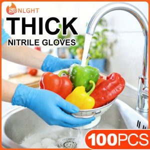 disposable gloves vinyl nitrile Blend Gloves 100pcs/box Food Grade Protection Waterpro kitchen Multifunctional gloves
