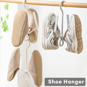 Locaupin 5PCS Drying Shoe Hanger Rack Space Saving Hook Shelf Storage Closet Organizer Indoor Outdoor Use