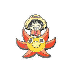 Bandai | Anime One Piece Monkey·D·Luffy Lapel Pins Backpack Jeans Enamel Brooch Fashion Jewelry Gifts Nami Nico Robin Cartoon Badges