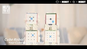 [MSPEEDCUBE] MOYU MEILONG MAGNETIC SPEEDCUBE + ROBOT DISPLAY BOX (2X2 TO 5X5)