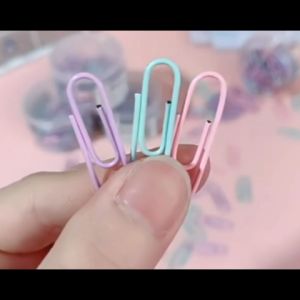 Set 160 kẹp giấy tài liệu bằng kim loại nhiều màu sắc size 29mm-NIEVE