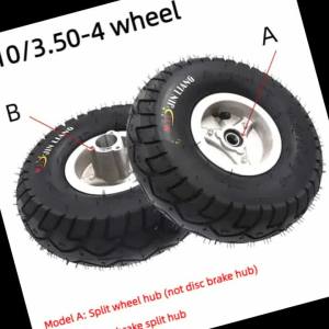 4.10/3.50-4 Scooter Warehouse Trolley Inner and Outer Tires Small Tricycle Amusement Train Wheel Hub