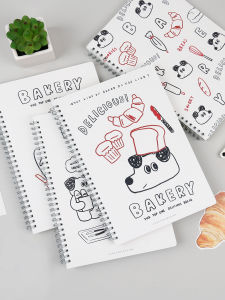 B5 A5 Bread Doggie Cute Fresh Office Stationery Notebook Spiral Bound Horizontal Lines Journal Student Exclusive Diary Book