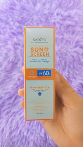 SADOER Sunscreen Moisturiser SPF60 PA+++ 40gr / Sunscreen Gel melindungi kulit MG015