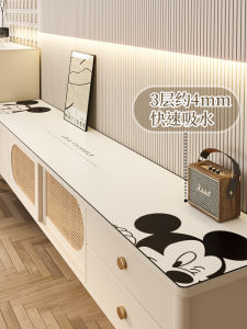 Sideboard Cabinet Table Mat Accessible Luxury Fancy No-Clean Tablecloth Hallway Shoe Cabinet TV Cabinet Table Top Protective Pad Desktop Waterproof