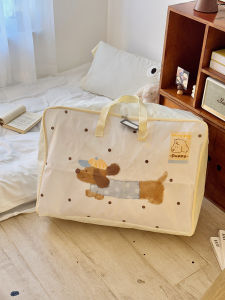 Large Capacity Handheld Quilt Storage Bag Moving Luggage Bag Cotton Quilt Organizer Bag for Clothes Packing Household Dustproof