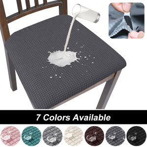 Waterproof Chair Seat Cover Stretch Dining Chair Upholstery Cheap Washable Chair Seat Covers For Hotel Kitchen Home Decor