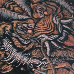Longsleeve Kaos Distro Jepang Tshirt Pria Branded Japanese Art Guntai Cloth Tiger