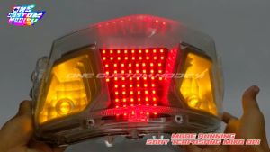 LAMPU REM FREEGO LED 8 10 MODE RUNNING OTOMATIS MANUAL BONUS LAMPU T10 LAMPU BELAKANG REM STOP
