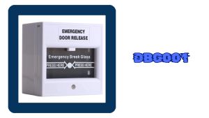 Emergency Break Glass White Color to Release Door Access Control Terminal When Fire DBG001