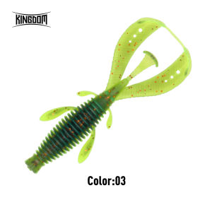 Kingdom 10pcs Soft Fishing Lures 1.8g 3g 63mm 76mm Floating Artificial Soft Worm TPE  Baits for Bass Pike Swimbait