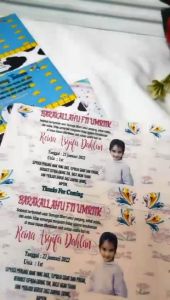 Buzz Gell Cetak Sticker Ulang Tahun Anak Custom Chromo Persegi Stiker Label Hampers Ultah Birthday