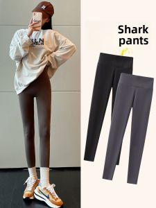 Miiow | High Waist Thickened Fleece Yoga Pants Womens Spring Autumn Winter Shark Pants Sports Exercise Tummy Control Butt Lifting