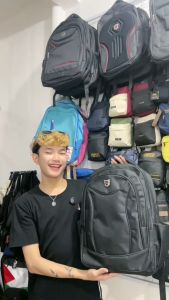 Tas Ransel Pria Bonus Raincover Tas Ransel Polos Backpack Laptop Tas Punggung Formal Elegant Kerja Kantor Kuat Bahan Tebal - PG 36
