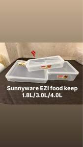 1pc Sunnyware EZI Food Keeper Reusable 1.8L/3.0L/4.0L