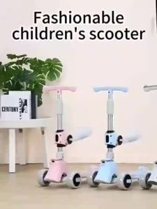 【HOT SALE】3-Wheel Kids Scooter | Foldable Scooter with Music & Lights | Outdoor Ride-On Toy for Boys & Girls Ages 2–12 | Safe & Fun Design