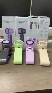 Quạt Mini Đeo Cổ Di Động Sạc Lại Được Gấp Gọn Cầm Tay Làm Mát Tích Hợp Pin 3000mAh Dùng Ngoài Trời Tiện Dụng