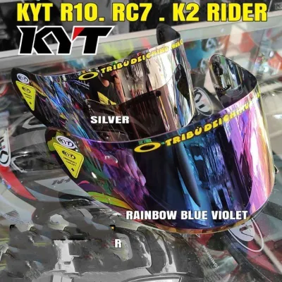 COD | Flat Visor / kaca datar Iridium KYT RC7 R10 K2R V2R KYT Bonus Stiker