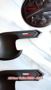 Paket Outer Cover Door Handle Pegangan Pintu Tank Cover Tutup Tangki Bensin Mobil All New Terios 2018 - 2023 Hitam Diamond