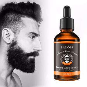 BEARD GROWTH Men Liquid Beard Mustache Growth Essential Oil Fast Enhance Facial Whiskers 30ML serum minyak jambang  Beard Growth Thicker Essence krim jambang minyak jangg