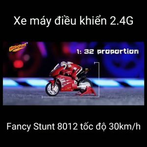Xe RC Mini Moto tốc độ cao 1/32 có pin sạc gyro cân bằng 8012 xe máy điều khiển từ xa đồ chơi quà tặng cho bé đồ chơi xả Stress xe Fancy Stunt