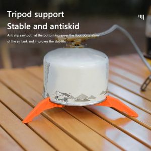 Universal Tripod Folding Canister Stand for Camping Stove Outdoor Gas Tank Bracket Nylon Foldable Bottle Stand