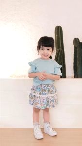 Flowers Series Bloomers Set Kids Embassy Setelan Anak 0-3 Tahun Super Premium