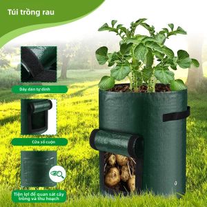 Bao Trồng Khoai Tây Bao Trồng Cây Dụng Cụ Làm Vườn Chậu Trồng Rau Ngoài Trời Thùng Ủ Phân - Phụ Kiện Làm Vườn Cho Vườn Cây Ăn Quả