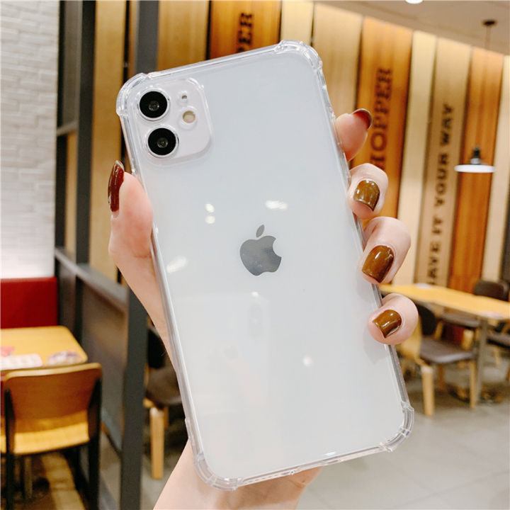 Coque Silicone TPU Renforcé Pour IPhone 6 à 15 - Transparent, Anti-choc, Charge Sans Fil