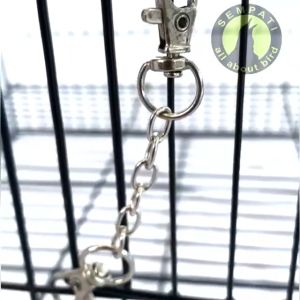SEMPATI RANTAI KUNCI BESI PENGAMAN GEMBOK PINTU SANGKAR KANDANG BURUNG ANJING KUCING SUGAR GLIDER
