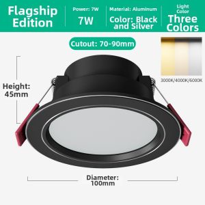 TONGZHIGUANG | Embedded Ceiling Spot Light 7W 7.5cm