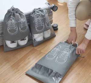 K.Outdoor shoe bag Dust proof shoe bag Fashion shoe bag shoe bag Portable shoe bag Storage bag 1pcs Drawstring shoe bag