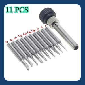10 PCS 900M Lead-Free Soldering Iron Tips with Welding Sleeve - Replaceable Tips for Soldering Station