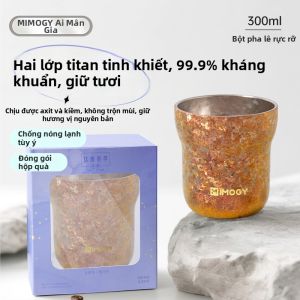 IMOGY | Cốc Hai Lớp Titanium Thời Trang