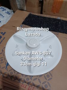 PULSATOR MESIN CUCI SANKEN AWS-807 DIAMETER 33CM GIGI 11 BARANG READY SESUAI GAMBAR REAL PASTINYA