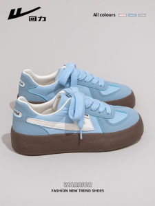 Warrior | Fleece-Lined Womens Retro Thick-Sole Casual Sneakers