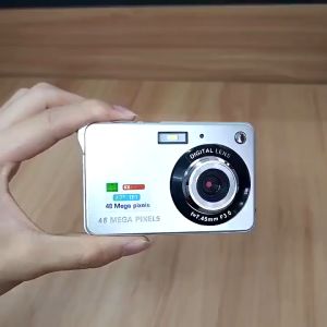 ใหม่กล้องถ่ายภาพดิจิตอล 64MP 720P ซูม 8X กันสั่น หน้าจอ 2.7 นิ้ว 4K LCD กล้องดิจิตอลพกพาสำหรับการถ่ายภาพ กล้องคอมแพคสำหรับผู้เริ่มต้นถ่ายภาพ