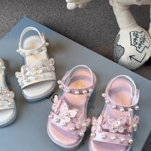 Sepatu Sandal Pesta Anak Perempuan Sepatu Flat Anak Cewek Korean Girl Shoes Fashion Anak Cewek Slip On (ZH-SS258)
