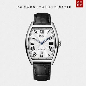 นาฬิกาข้อมือชายแบบมีสายเดี่ยวทรงสี่เหลี่ยม ช่องเก็บเครื่องกลแบบไวนิล หนังสือเดินทางแบบอัตโนมัติ นาฬิกาข้อมือแบบมีสายเดี่ยว วัสดุหนัง