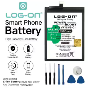Baterai Log On B-C1 Untuk Vivo Y53 1606A BC1 Power Boost 2565mAh Battery Batre - 1 Tahun Garansi