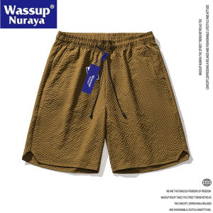 Wassup Nuraya Casual Ice Silk Quick Dry Loose Mens Shorts Summer Sport Five-Quarter Middle Pants Fashionable Youthful Style