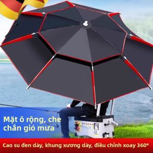 NAIFUNA | Ô Dù Đi Cá Cược Chống Nước Đen Oxford Đa Chiều